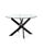 Mesa comedor redonda Rota acabado negro, 120 cm(ancho) 76 cm(alto). - 1