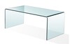 mesa cristal curvado