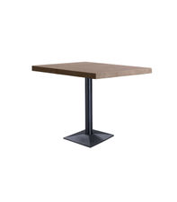 Mesa cuadrada Bar Moss acabado oscuro /negro, 74cm(alto) 80cm(ancho) 80cm(largo)