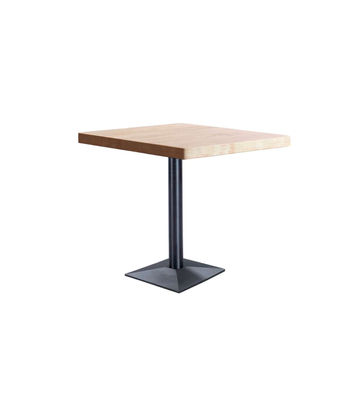 Mesa cuadrada Bar Moss acabado roble nordish/negro, 74cm(alto) 60cm(ancho)