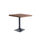 Mesa cuadrada Bar Moss acabado roble oscuro/negro, 74cm(alto) 60cm(ancho) - 1