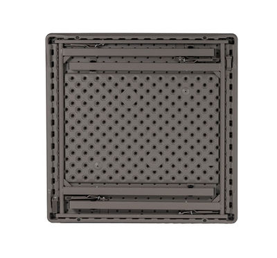 Mesa cuadrada plegable premium xxl 91cm - marrón - Foto 2