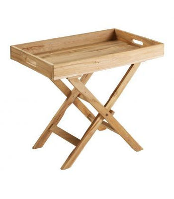 Mesa de apoio de madeira dobrável