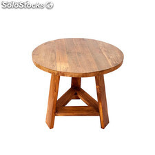 Mesa de apoio de madeira, estilo retro