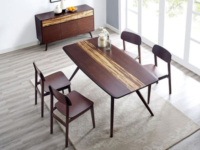 Mesa de bambú grande alta calidad muebles mesa de comedor para cocina, salón - Foto 2