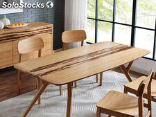 Mesa de bambú grande alta calidad muebles mesa de comedor para cocina, salón
