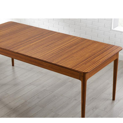 Mesa de bambú grande alta calidad plegable mobiliario mesa de comedor para salón - Foto 2