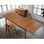 Mesa de bambú grande alta calidad plegable mobiliário mesa de comedor para salón - 1