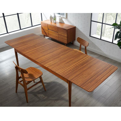 Mesa de bambú grande alta calidad plegable mobiliario mesa de comedor para salón