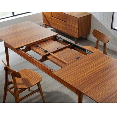 Mesa de bambú grande alta calidad plegable mobiliario mesa de comedor para salón - Foto 5