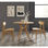 Mesa de bambú mobiliario mesa de comedor para cocina, salón la mesita del café - 1