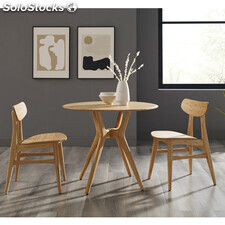Mesa de bambú muebles mesa de comedor para cocina, salón la mesita del café