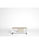 Mesa de centro 1 cajón modelo Samira acabado sahara/blanco, 100cm(Ancho) - 1