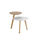 Mesa de centro bicolor Triunfo con patas en madera de roble macizo. - 1