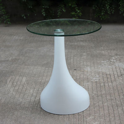 mesa de chá de vidro moderna da perna da mesa da fibra de vidro da mesa de vidro - Foto 2