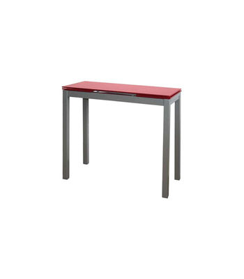 Mesa de cocina extensible Irene acabado rojo, 85/135 x 40 x 76 cm (largo x ancho