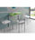 Mesa de cocina extensible Irene acabado verde, 85/135 x 40 x 76 cm (largo x - Foto 2