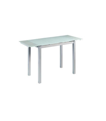 Mesa de cocina extensible Triana acabado blanco, 100/140cm (largo) x 60cm