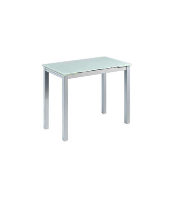 Mesa de cocina extensible Triana acabado blanco, 100/140cm (largo) x 60cm - Foto 2