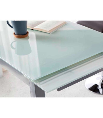 Mesa de cocina extensible Triana acabado blanco, 100/140cm (largo) x 60cm - Foto 3