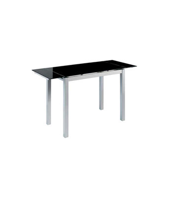 Mesa de cocina extensible Triana acabado negro, 100/140cm (largo) x 60cm (ancho) - Foto 2