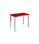 Mesa de cocina extensible Triana acabado rojo, 100/140cm (largo) x 60cm (ancho) - 1