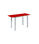 Mesa de cocina extensible Triana acabado rojo, 100/140cm (largo) x 60cm (ancho) - Foto 3