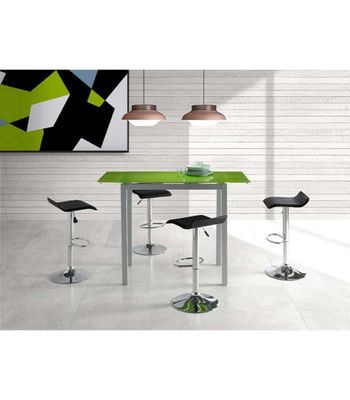 Mesa de cocina extensible Triana acabado verde, 100/140cm (largo) x 60cm (ancho) - Foto 2