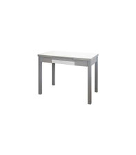 Mesa de cocina extensible Victoria acabado blanco, 100/160 X 60 X 76 cm (largo x