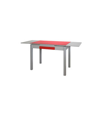 Mesa de cocina extensible Victoria acabado rojo, 100/160 X 60 X 76 cm (largo x - Foto 3