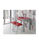 Mesa de cocina extensible Victoria acabado rojo, 100/160 X 60 X 76 cm (largo x - Foto 2