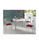 Mesa de cocina Isabella extensible acabado blanco, 100/160 x 60 x 76 cm (largo x - Foto 3