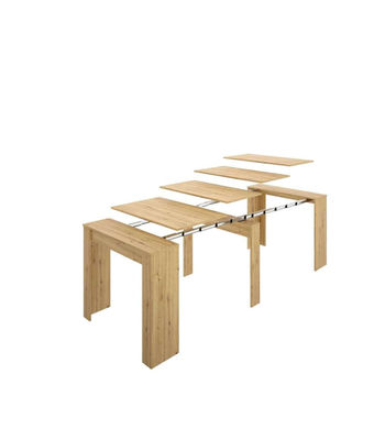 Mesa de comedor Bailen multifunción extensible en madera Nordic de 77 cm(alto), - Foto 2