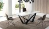 mesa comedor cristal negro