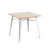 Mesa de Comedor Cuadrada Iron Wood 80x80x74cm Thinia Home