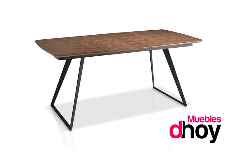 Mesa de comedor extensible 230 cm, sutil diseño industrial