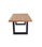 Mesa de comedor fija Loft Roble nordish/negro 160 cm(ancho) 100 cm(fondo) 75 - 4