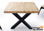 Mesa de comedor fija negra patas metálicas y tablero de Roble Modelo X-Loft 160 - Foto 3