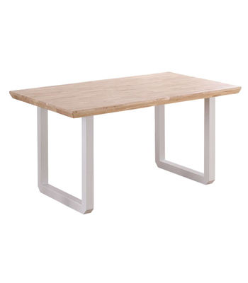 Mesa de comedor fija Roma Roble nordish/blanco 77 cm(alto)150 cm(ancho)90