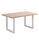 Mesa de comedor fija Roma Roble nordish/blanco 77 cm(alto)150 cm(ancho)90 - 1