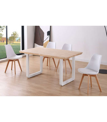 Mesa de comedor fija Roma Roble nordish/blanco 77 cm(alto)150 cm(ancho)90 - Foto 3