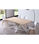 Mesa de comedor fija Xena 180 tapa con forma acabado roble nordish/blanco, 76 - Foto 2