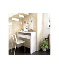 Mesa de despacho extensible Torreperogil acabado blanco brillo 88 cm(alto)99