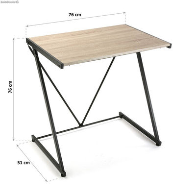 Mesa de escritorio con tablero de madera. Modelo Zeta - Sistemas David - Foto 2