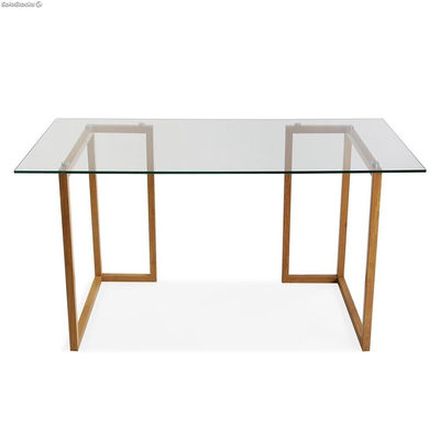 Mesa de escritorio con tablero de vidrio - Sistemas David - Foto 2