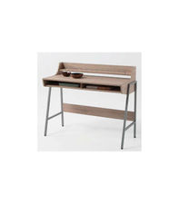 Mesa de escritorio Kala 2 huecos acabado madera 76 cm(alto)123 cm(ancho)60