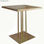 Mesa de estilo industrial em aço dourado. Possibilidade tampo de madeira - Foto 2