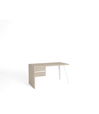 Mesa de estudio 2 cajones modelo Dueto acabado sahara/blanco, 75cm(alto) - Foto 2