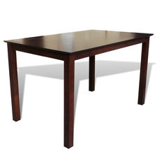 Mesa de jantar madeira 110 cm / castanha