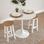 Mesa de madera en color blanca, modelo &amp;quot;Seta&amp;quot; - Sistemas David - Foto 2